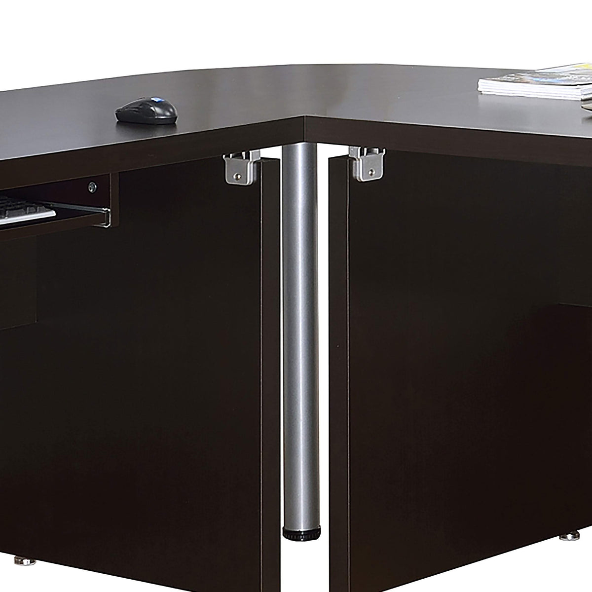 Mesa de esquina cuadrada Skylar Cappuccino