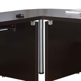 Mesa de esquina cuadrada Skylar Cappuccino