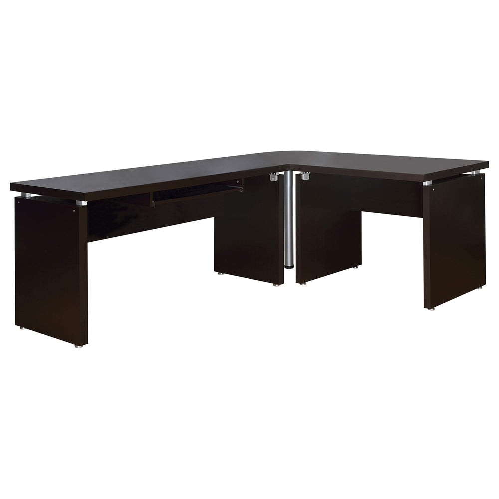 Mesa de esquina cuadrada Skylar Cappuccino
