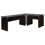 Mesa de esquina cuadrada Skylar Cappuccino