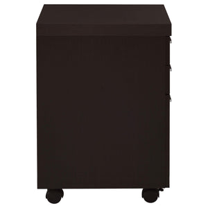 Skylar 3-drawer Home Office Mobile File Cabinet Cappuccino