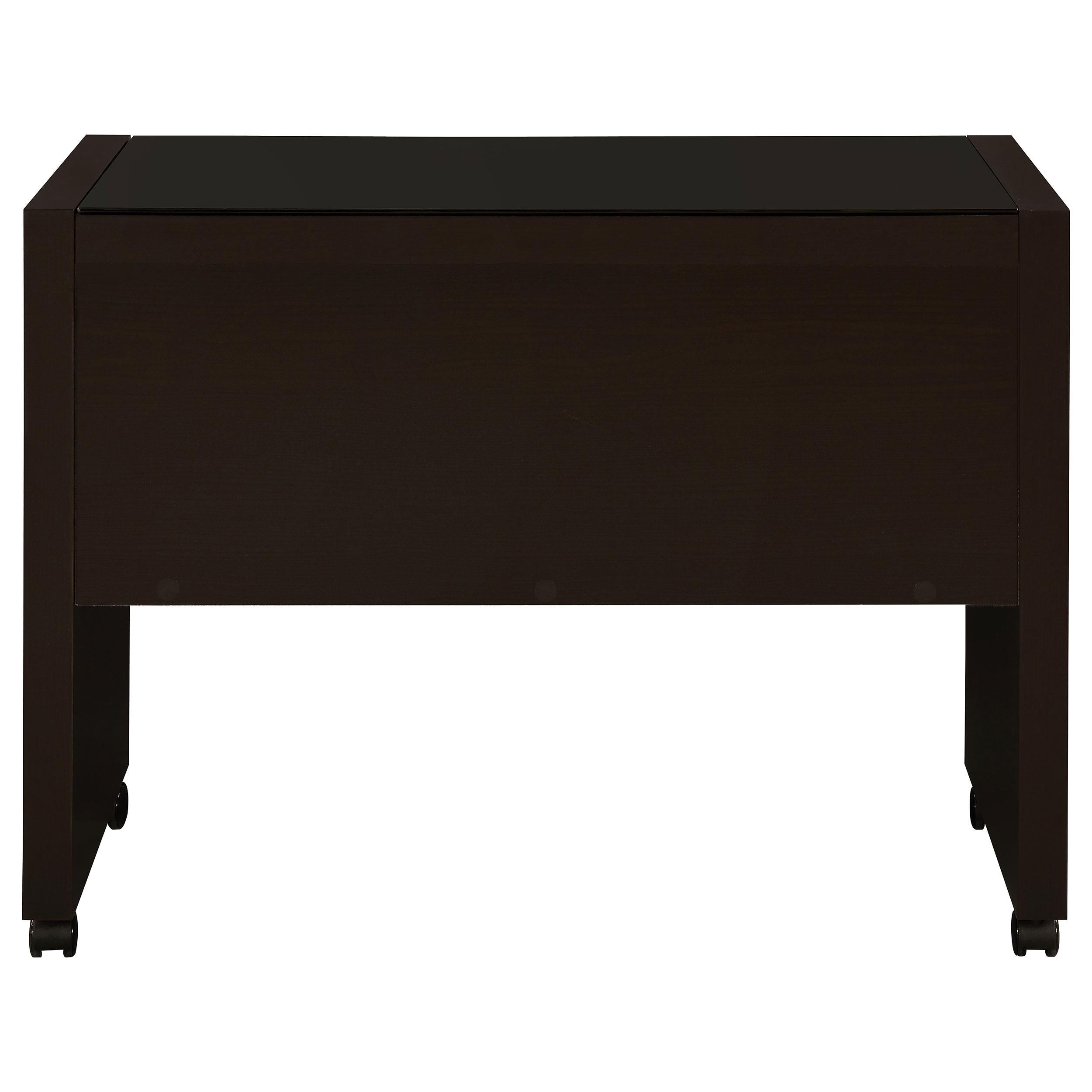 Skeena 35-inch Home Office Mobile Return Desk Cappuccino