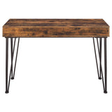 Olvera 47-inch 1-drawer Writing Desk Rustic Nutmeg