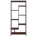 Asher 7-shelf Bookcase Walnut