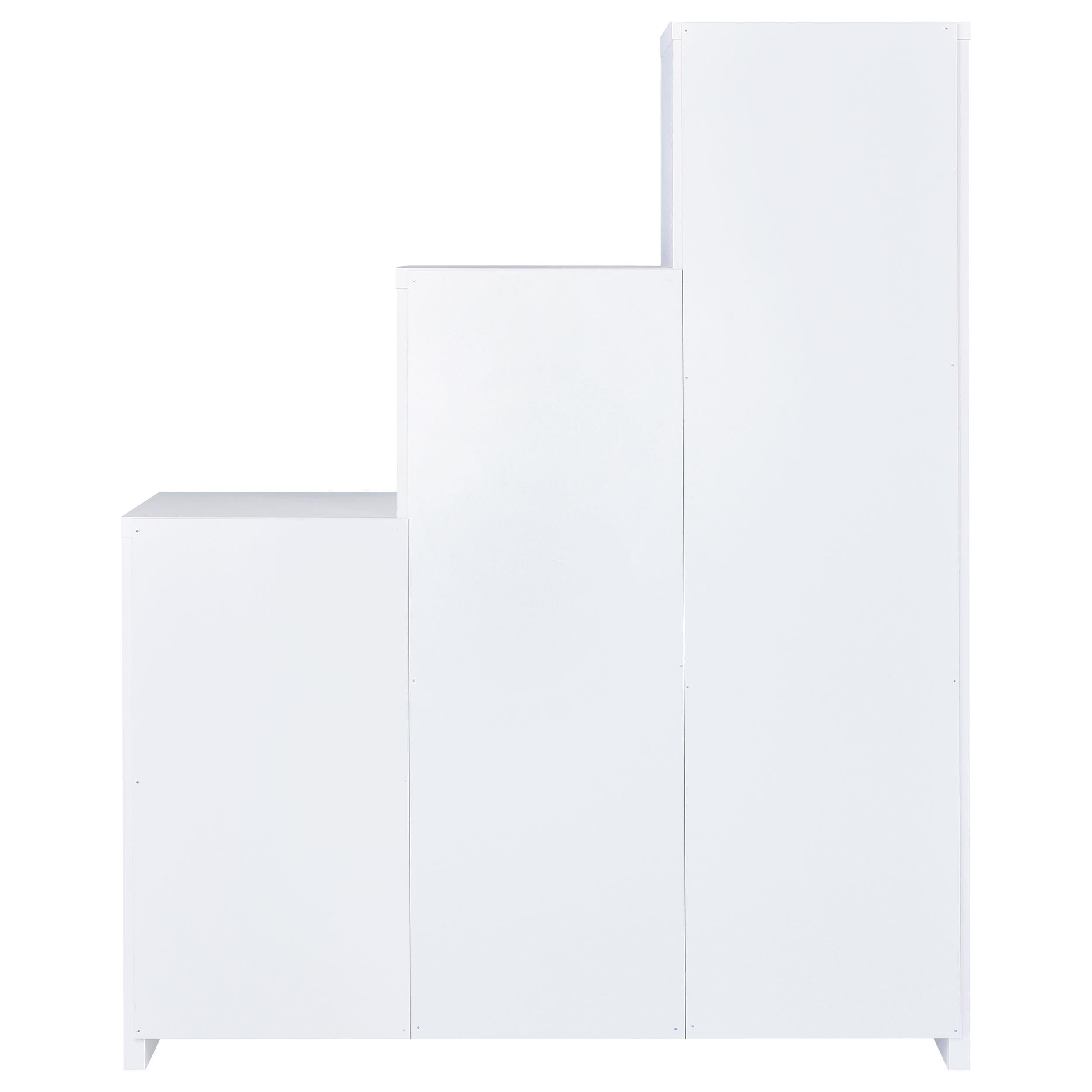 Spencer Bookcase with Cube Storage Compartments White