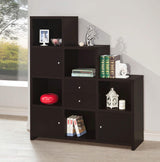 Librería Spencer con compartimentos cúbicos de almacenamiento Capuchino