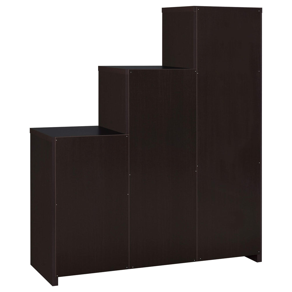Librería Spencer con compartimentos cúbicos de almacenamiento Capuchino