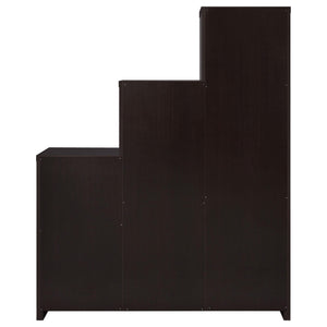 Librería Spencer con compartimentos cúbicos de almacenamiento Capuchino