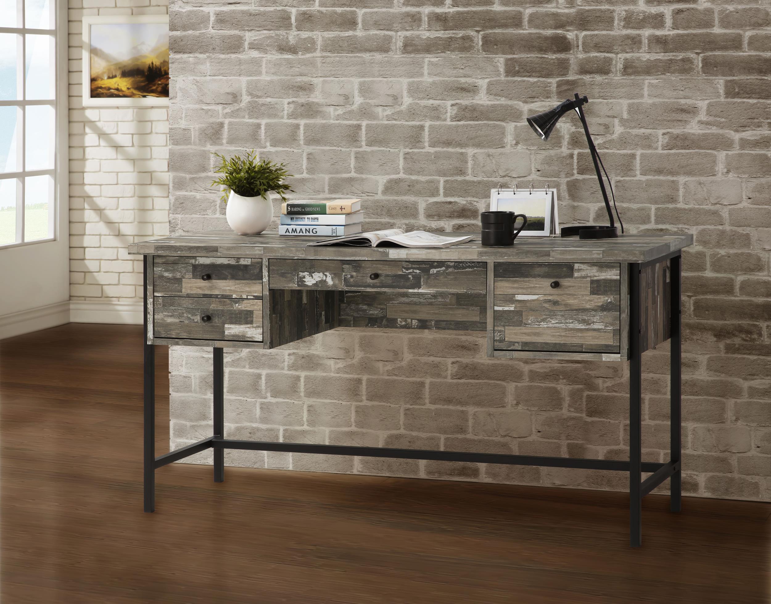 Kemper 4-drawer Writing Desk Salvaged Cabin