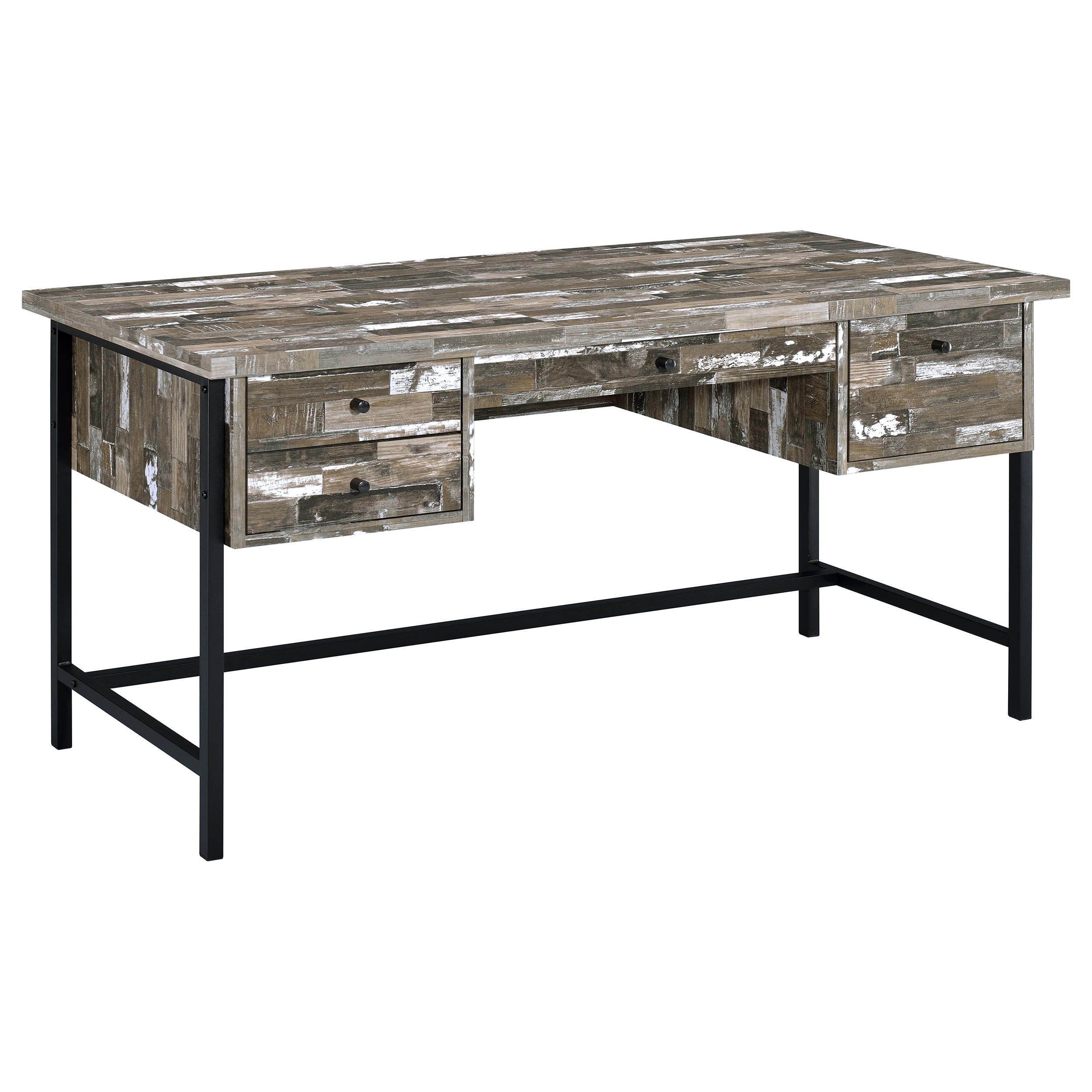 Kemper 4-drawer Writing Desk Salvaged Cabin