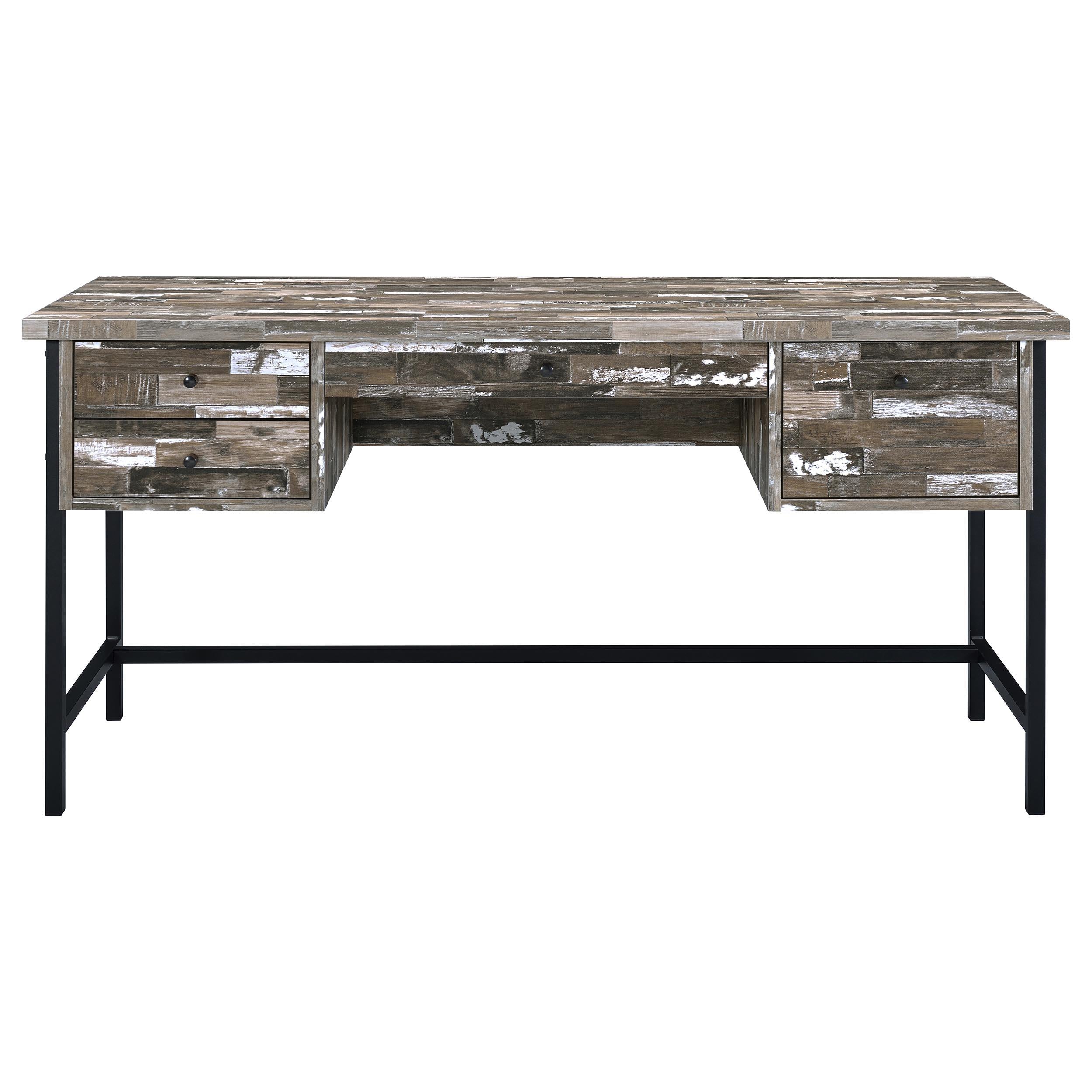 Kemper 4-drawer Writing Desk Salvaged Cabin