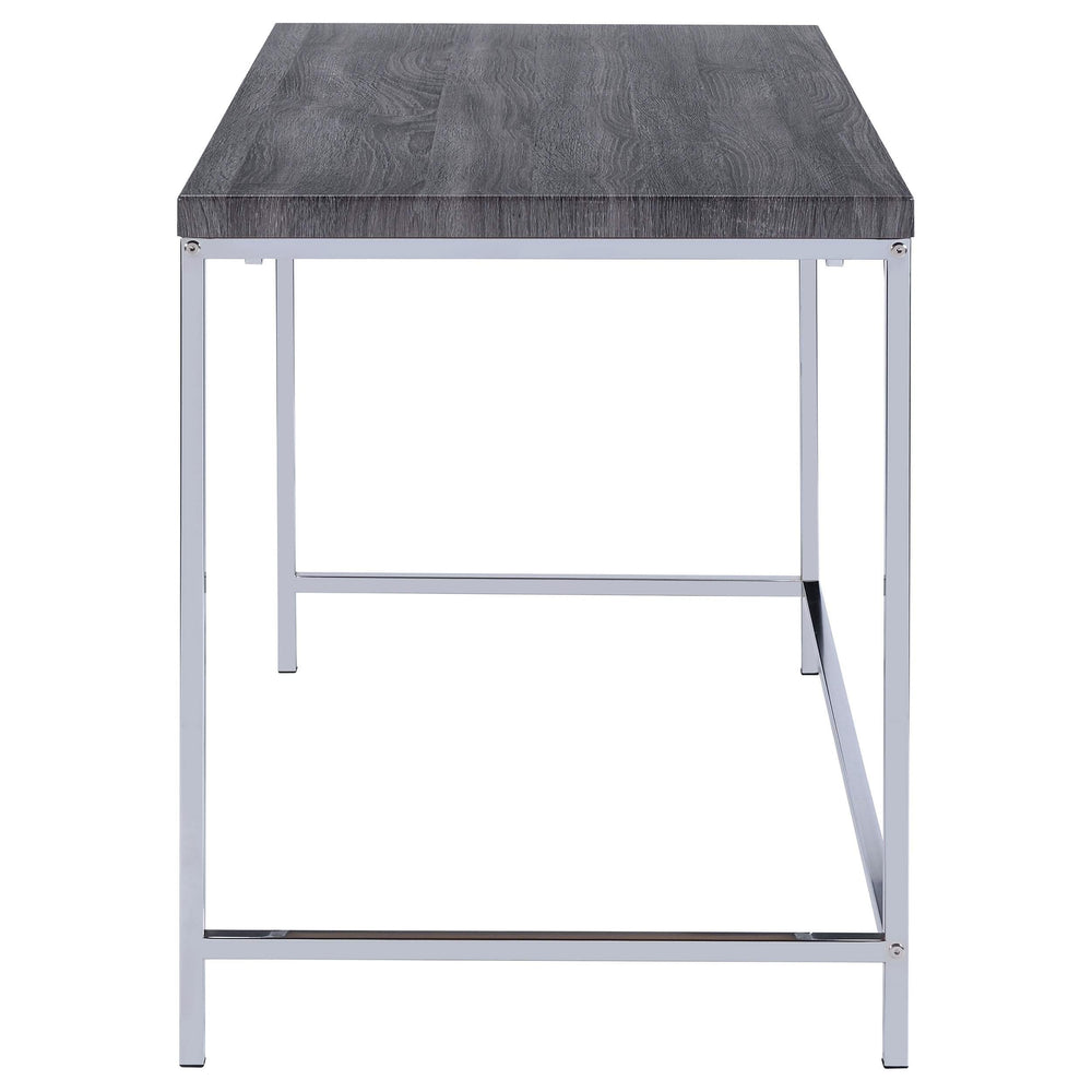 Escritorio Kravitz de 47 pulgadas con 1 estante, color gris desgastado