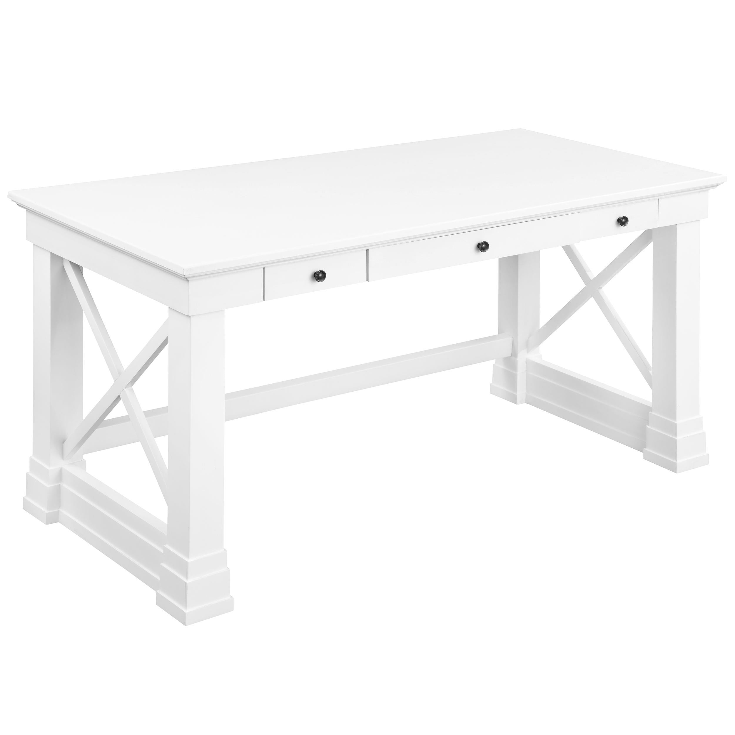 Johansson 60-inch 3-drawer Writing Desk White