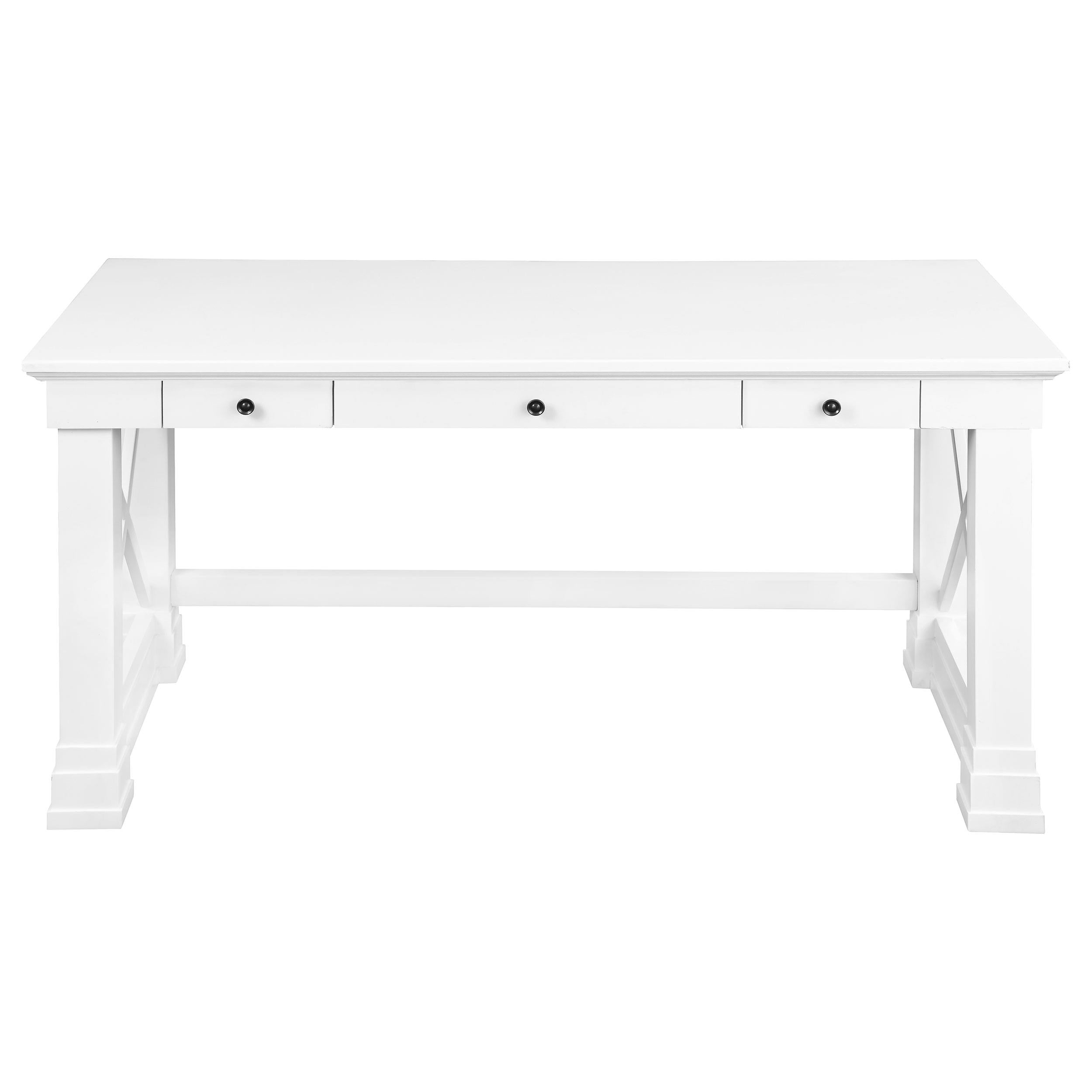 Johansson 60-inch 3-drawer Writing Desk White