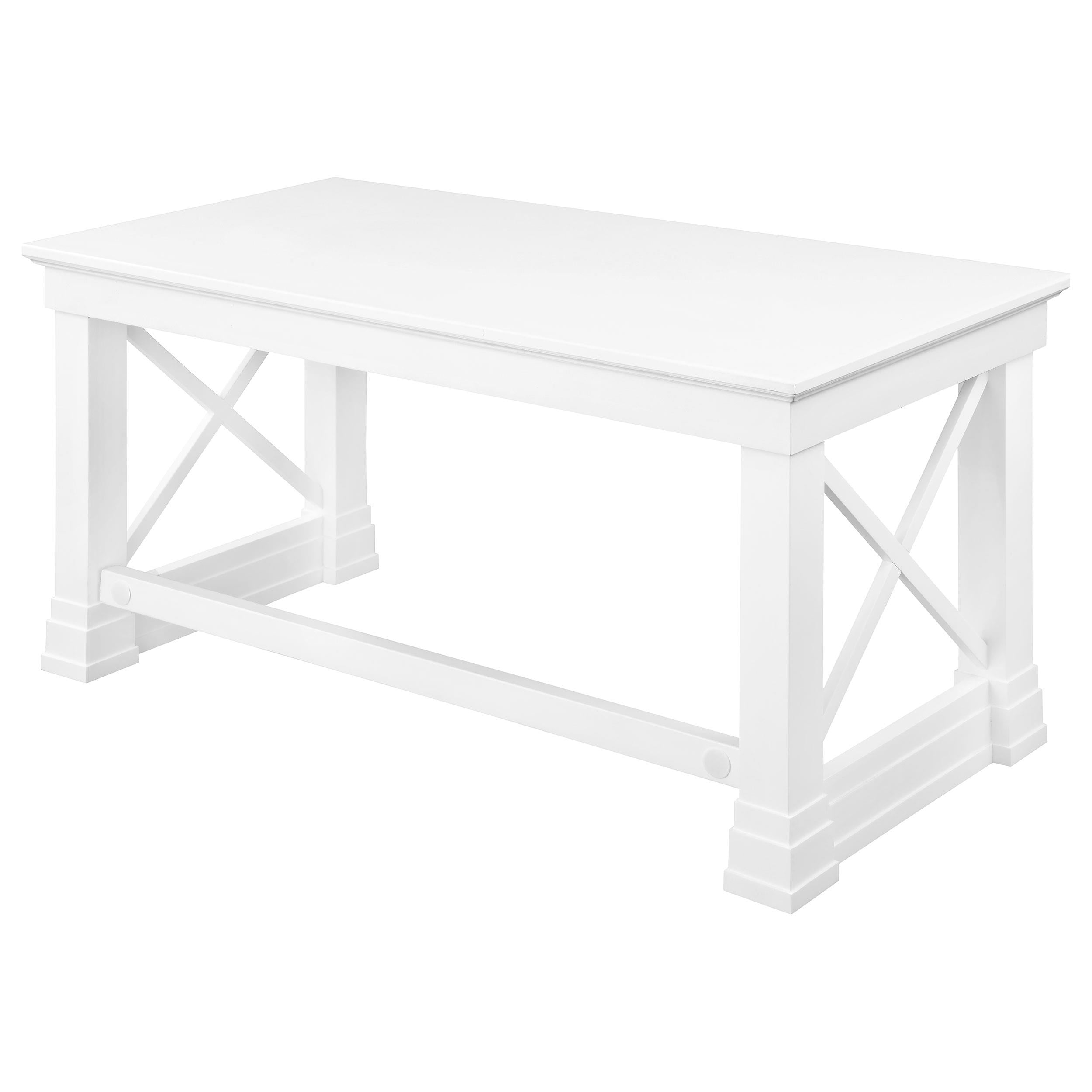 Johansson 60-inch 3-drawer Writing Desk White