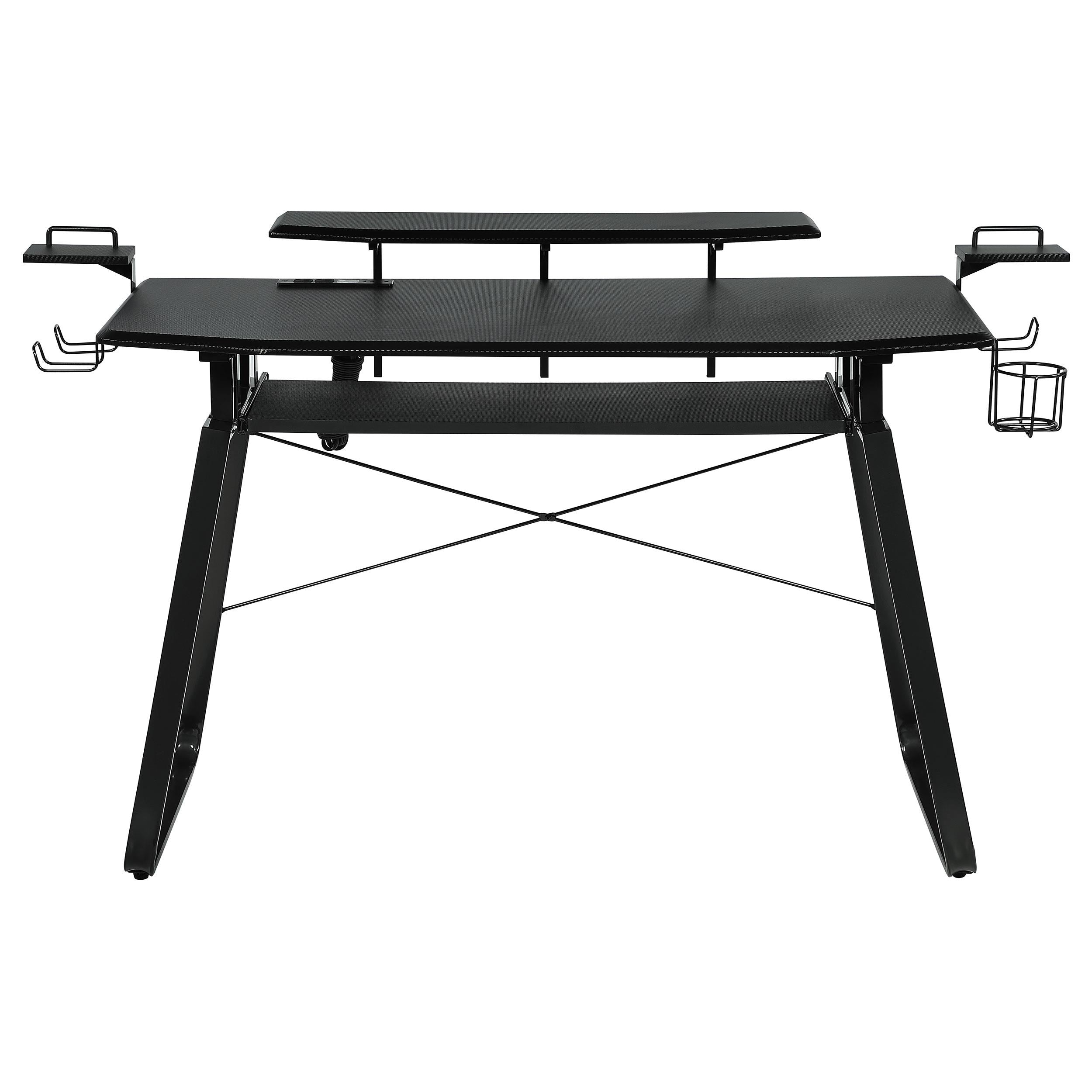 Alfie 59-inch Computer Gaming Desk with USB Ports Black