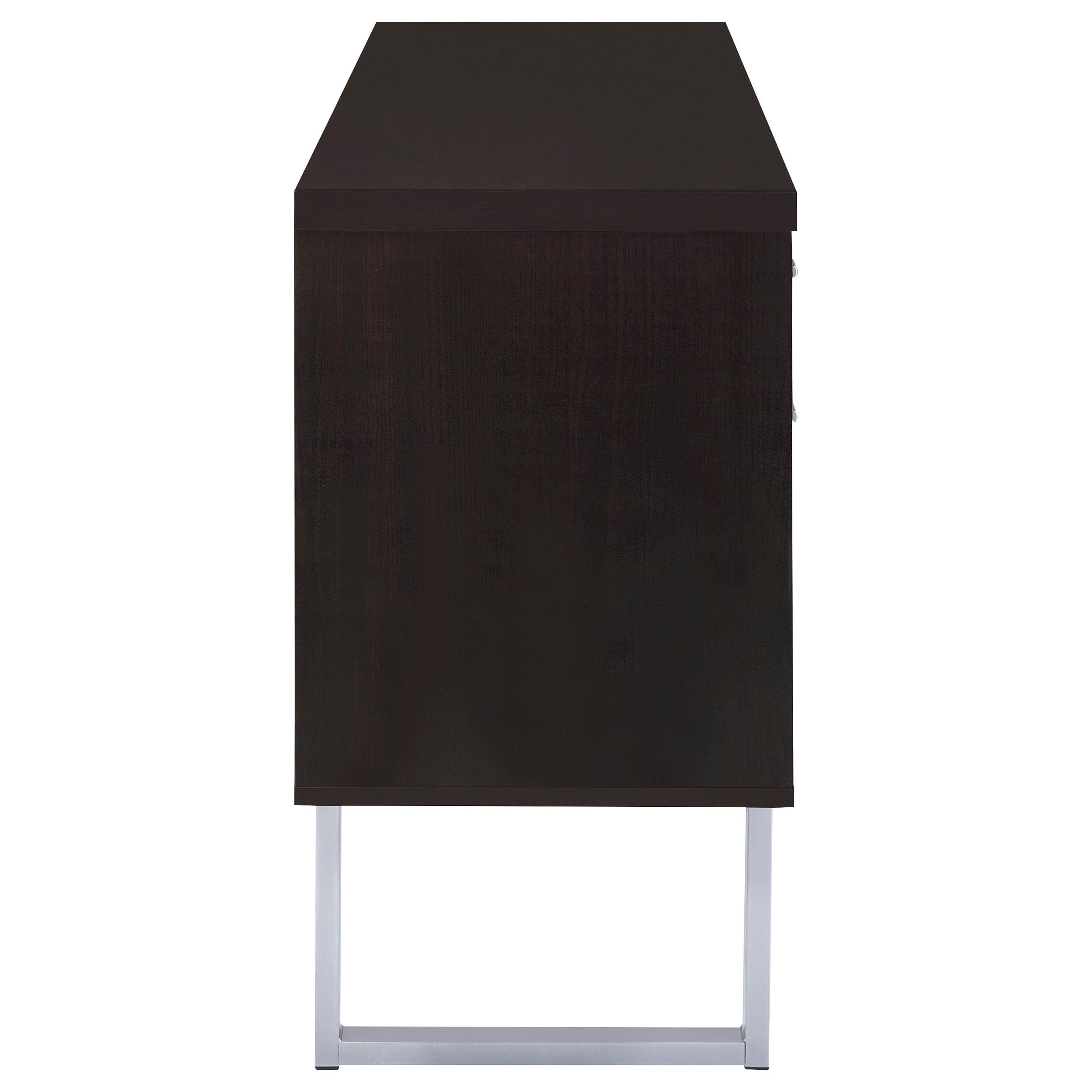 Lawtey 5-drawer Home Office Storage Credenza Cappuccino