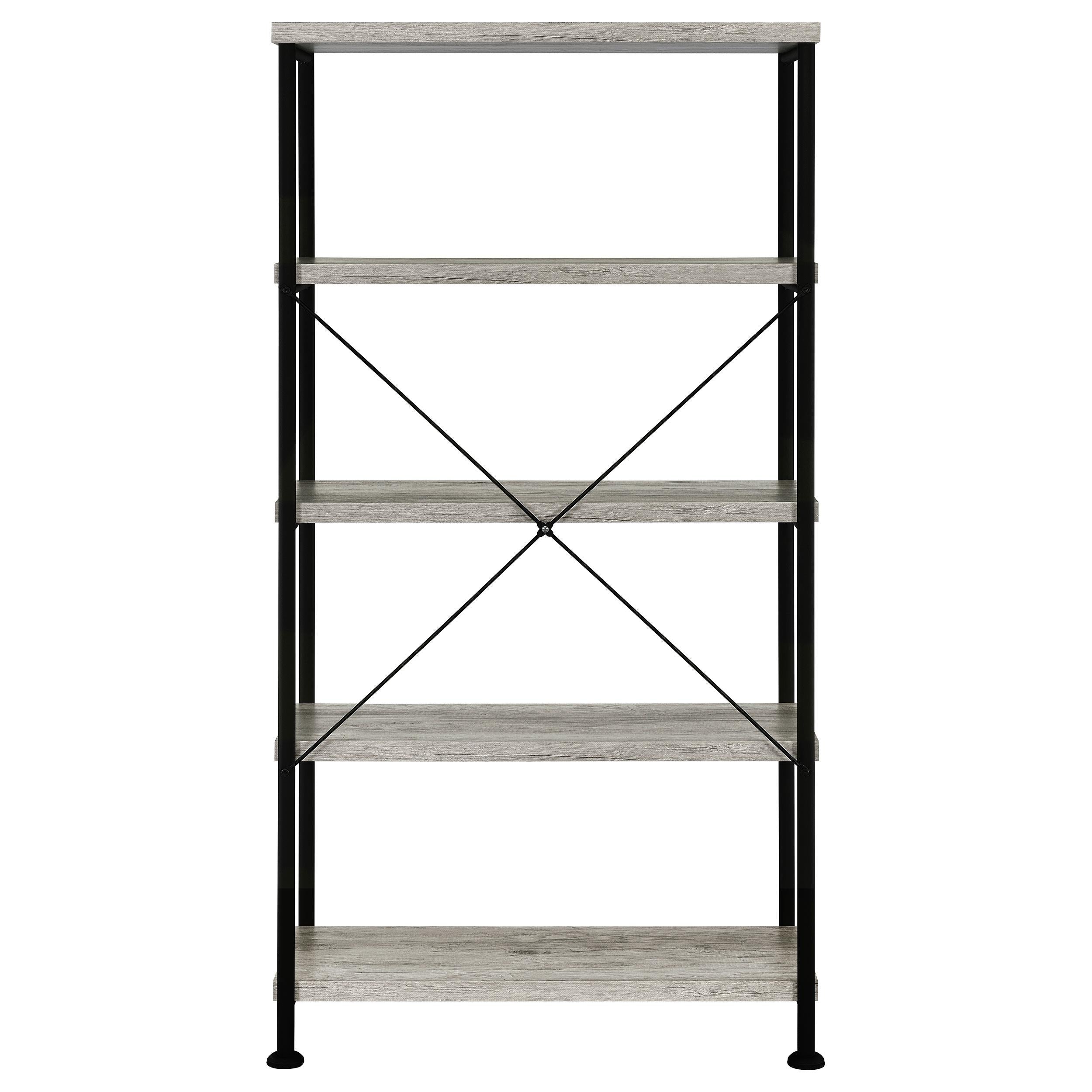 Analiese 63-inch 4-shelf Bookshelf Grey Driftwood
