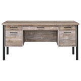 Samson 60-inch 4-drawer Office Computer Desk Weathered Oak