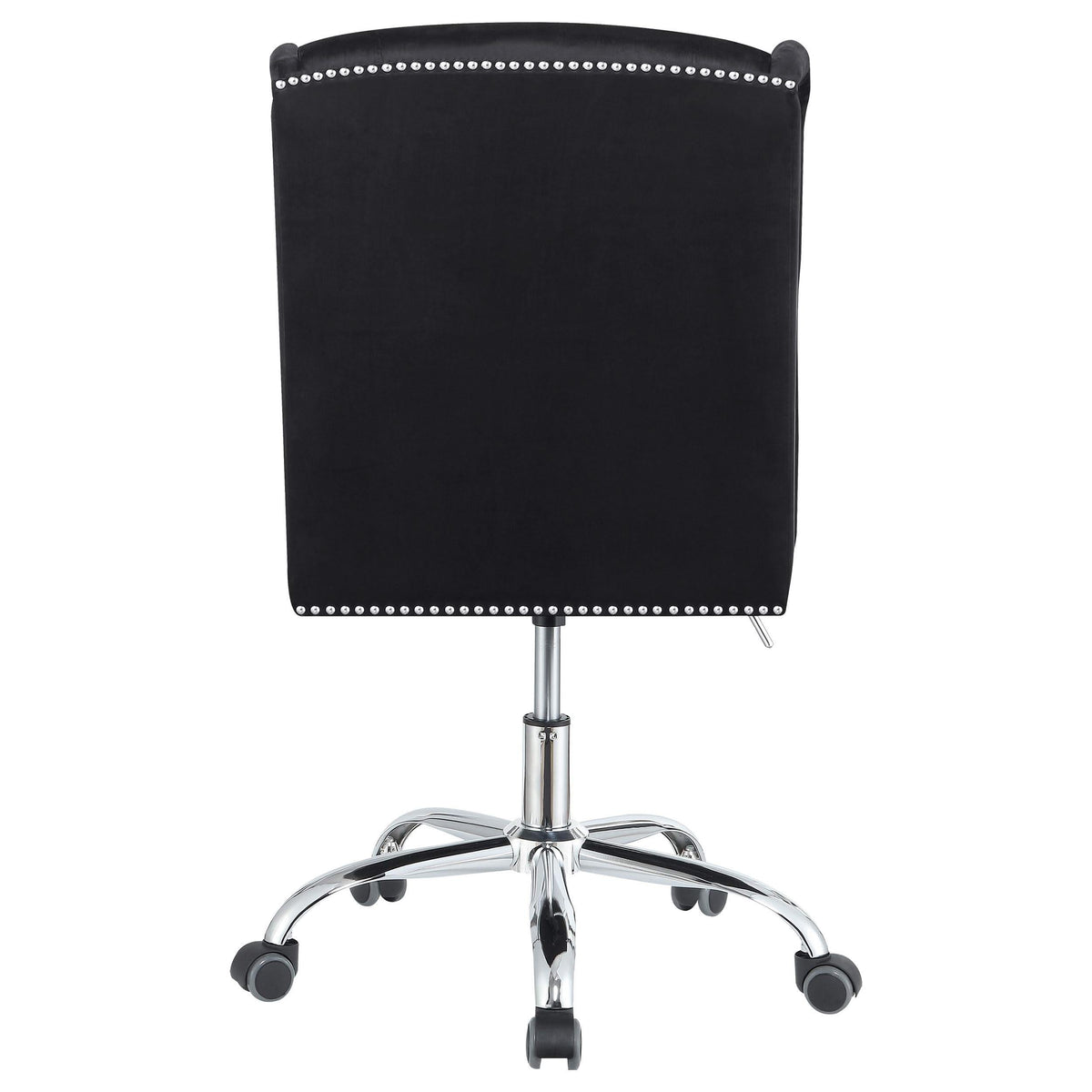 Julius Upholstered Tufted Office Chair Black and Chrome