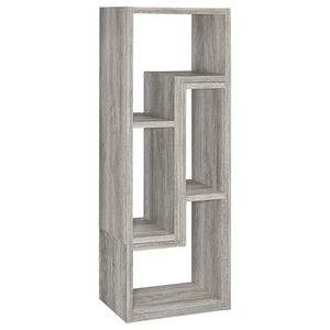 Mueble de TV y estantería multiusos Velma, madera flotante gris