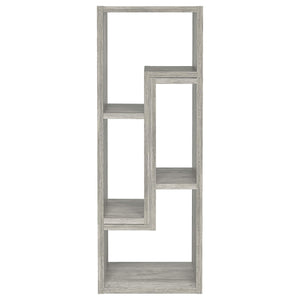 Mueble de TV y estantería multiusos Velma, madera flotante gris