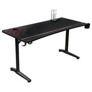 Tarnov 60-inch Computer Gaming Desk with USB Ports Black