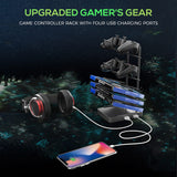 Escritorio para juegos Tarnov de 60 pulgadas con puertos USB, color negro