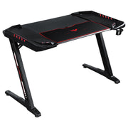 Ardsley 51-inch Computer Gaming Desk with RGB Lighting Black