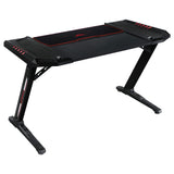 Escritorio para juegos Ardsley de 51 pulgadas con iluminación RGB, color negro