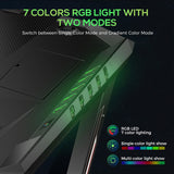 Escritorio para juegos Ardsley de 51 pulgadas con iluminación RGB, color negro