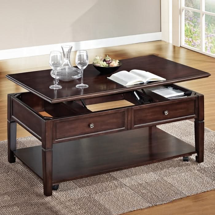 Mesa de centro Malachi con tapa elevable