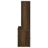 Estantería de pared Westpark de 3 piezas con USB, pino oscuro