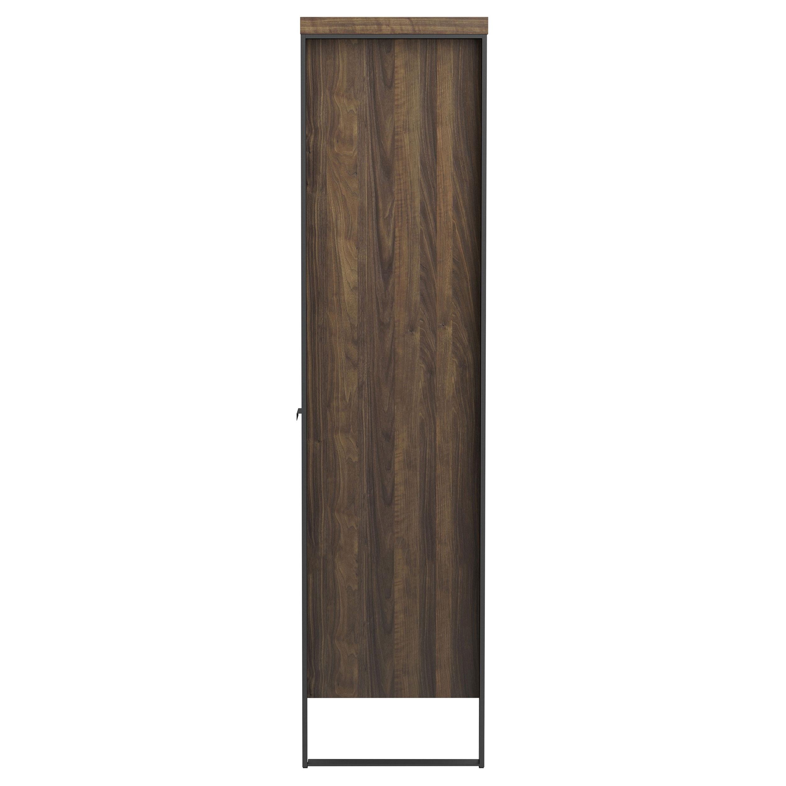 Pattinson 63-inch 2-shelf Cabinet Bookcase Aged Walnut