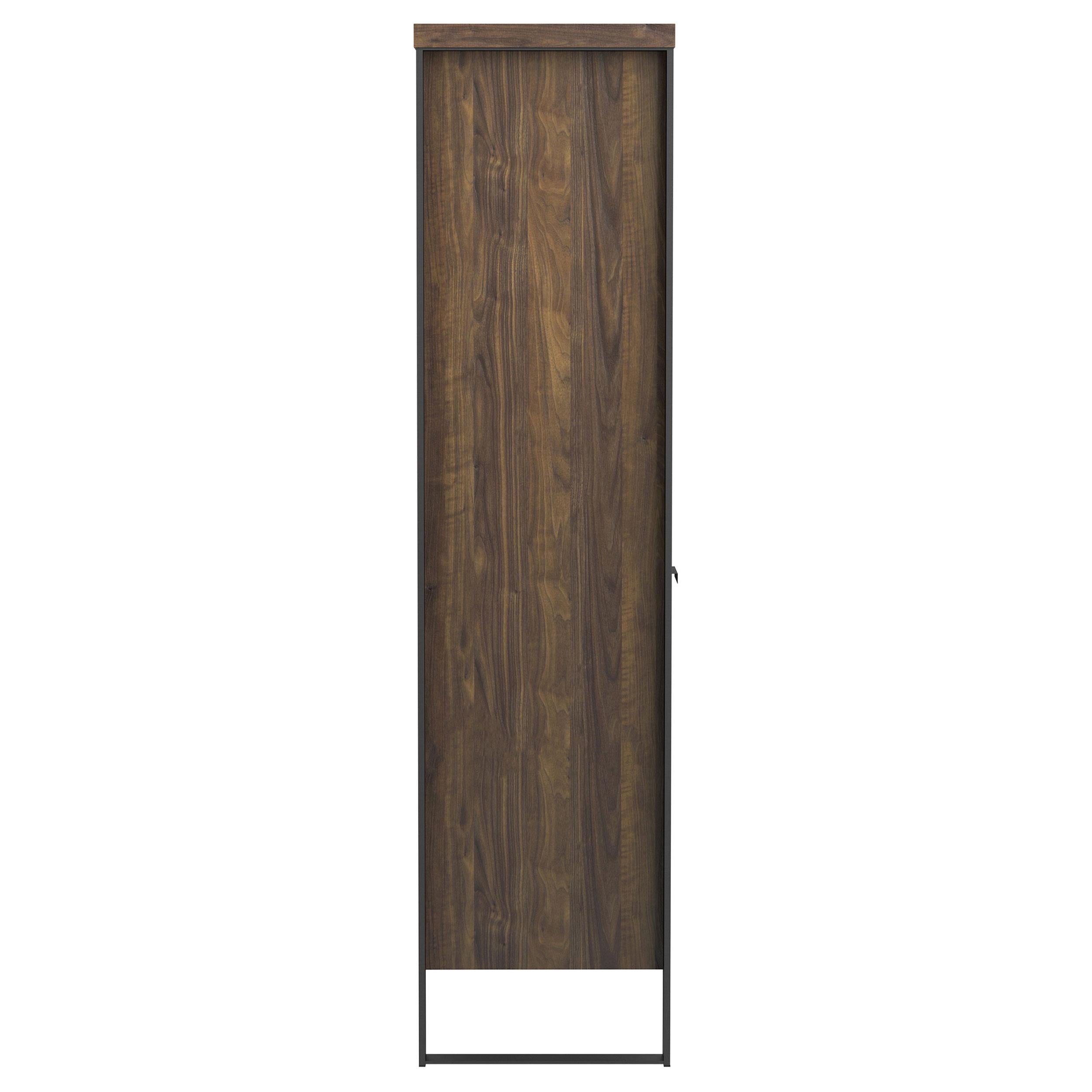 Pattinson 63-inch 2-shelf Cabinet Bookcase Aged Walnut