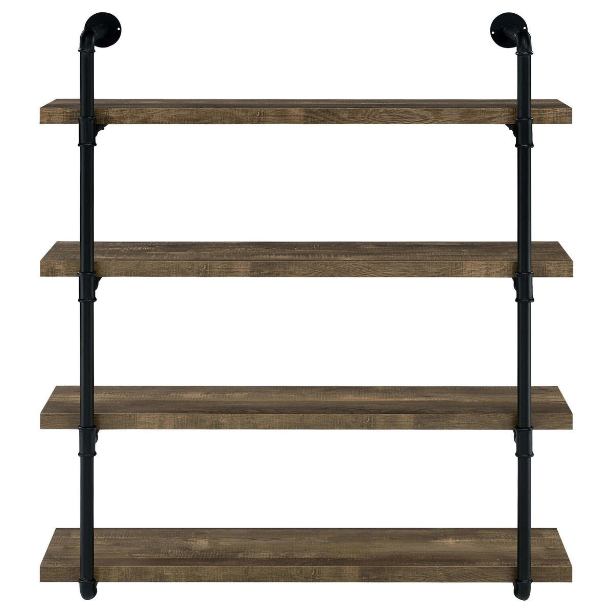 Elmcrest 39-inch 4-shelf Wall Bookshelf Rustic Oak