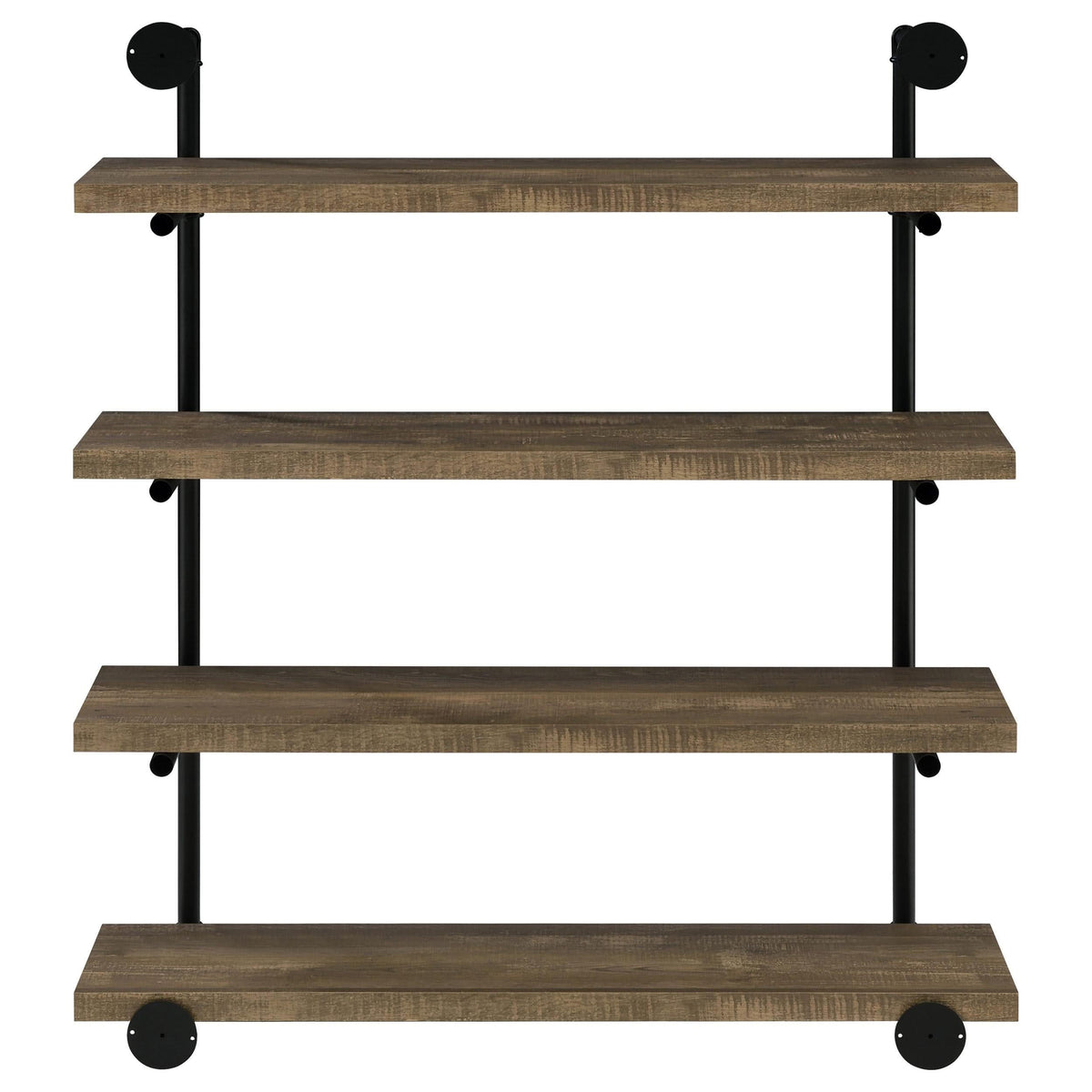 Elmcrest 39-inch 4-shelf Wall Bookshelf Rustic Oak