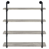 Elmcrest 39-inch 4-shelf Wall Bookshelf Grey Driftwood