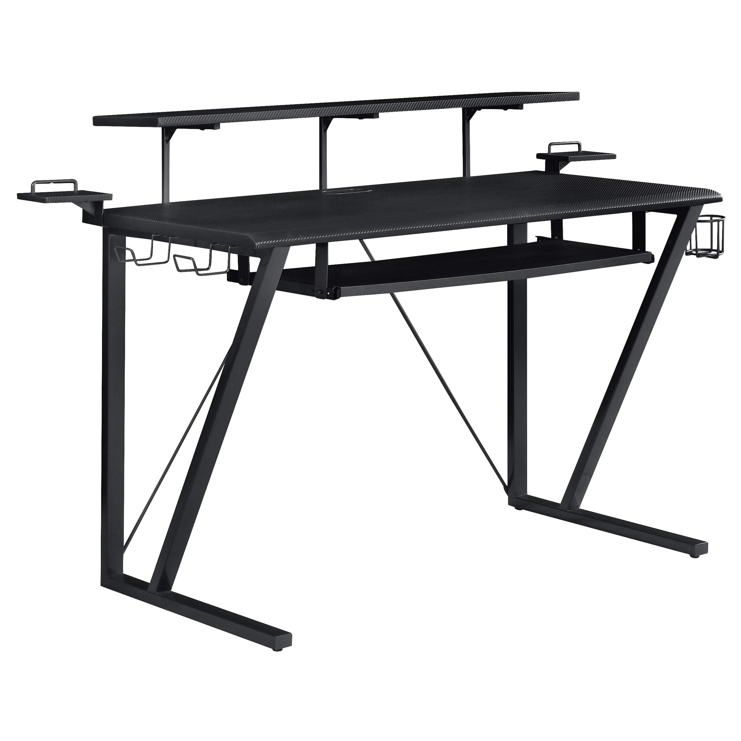 Wedalia 60-inch Computer Gaming Desk with Utility Hook Black – Mikano ...