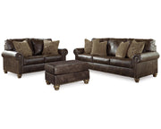 Nicorvo Queen Sofa Sleeper, Loveseat and Ottoman