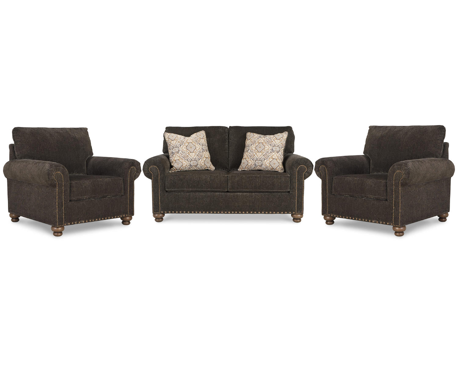 Stracelen Loveseat and 2 Chairs