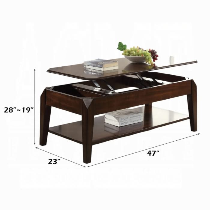 Mesa de centro Docila con tapa elevable