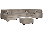 Ballinasloe 3-Piece Sectional with Ottoman