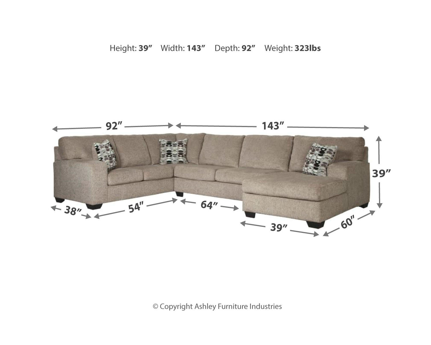 Ballinasloe 3-Piece Sectional and Ottoman