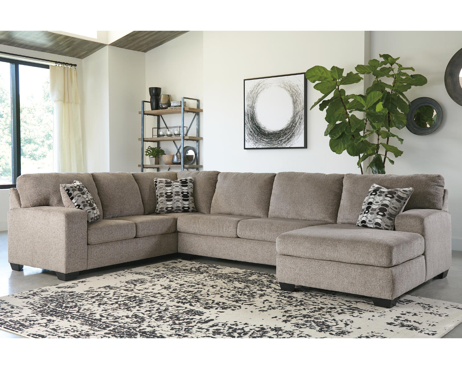 Ballinasloe 3-Piece Sectional and Ottoman
