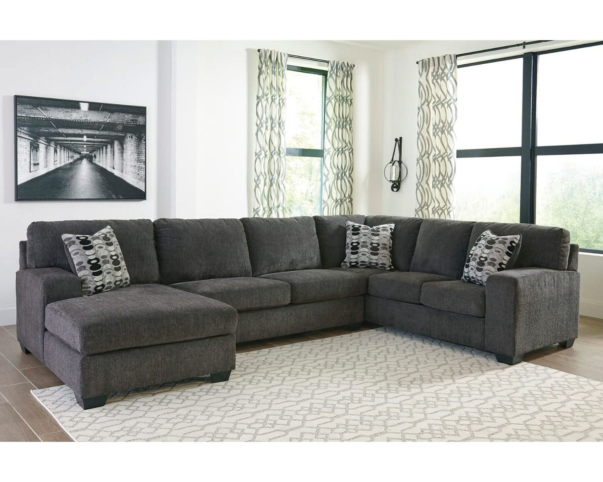Ballinasloe 3-Piece Sectional, Recliner and Ottoman