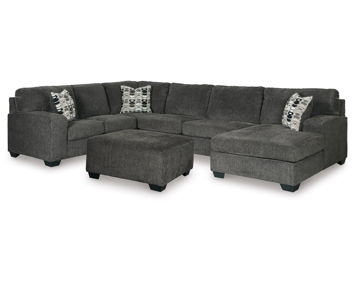 Ballinasloe 3-Piece Sectional and Ottoman