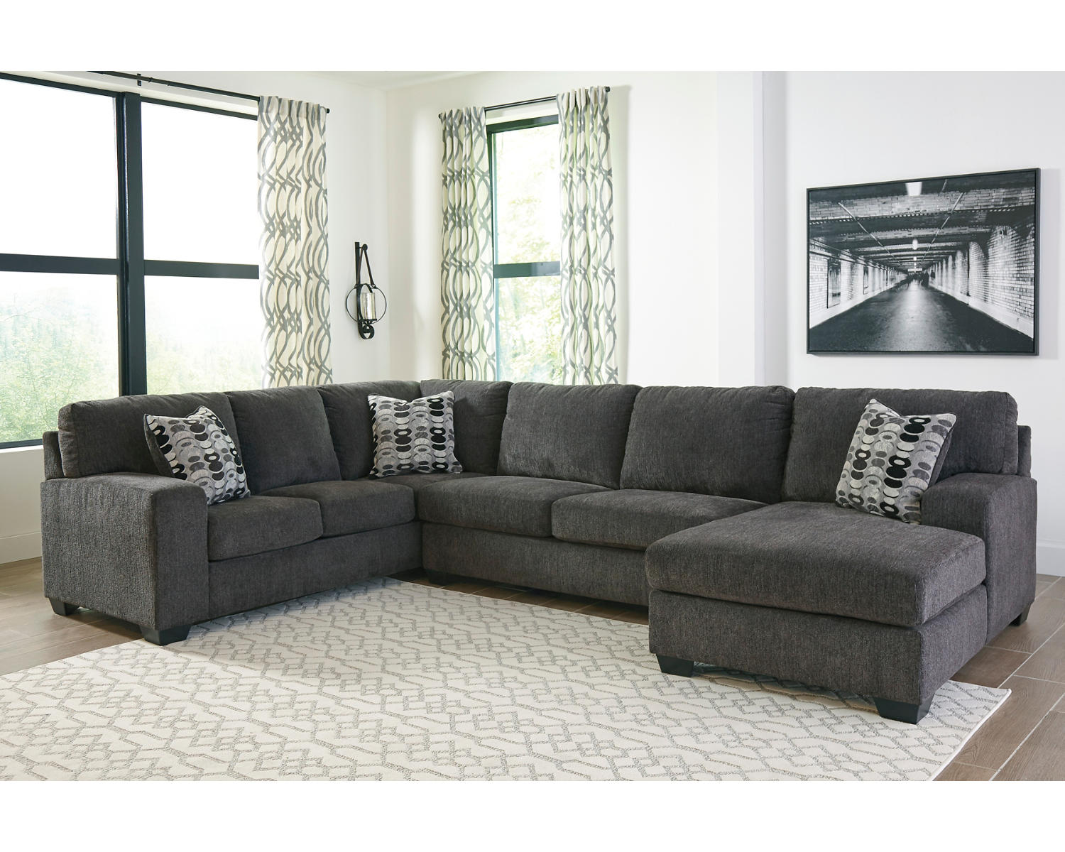 Ballinasloe 3-Piece Sectional and Ottoman
