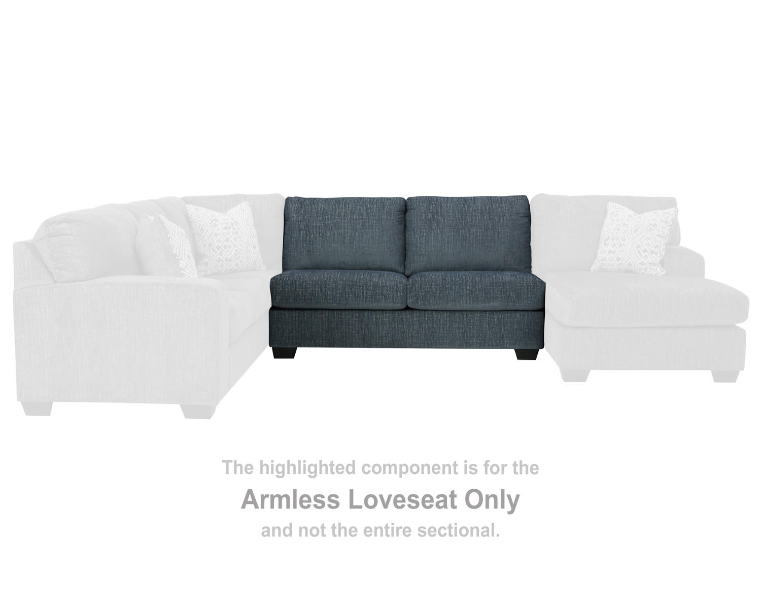 Ballinasloe Armless Loveseat