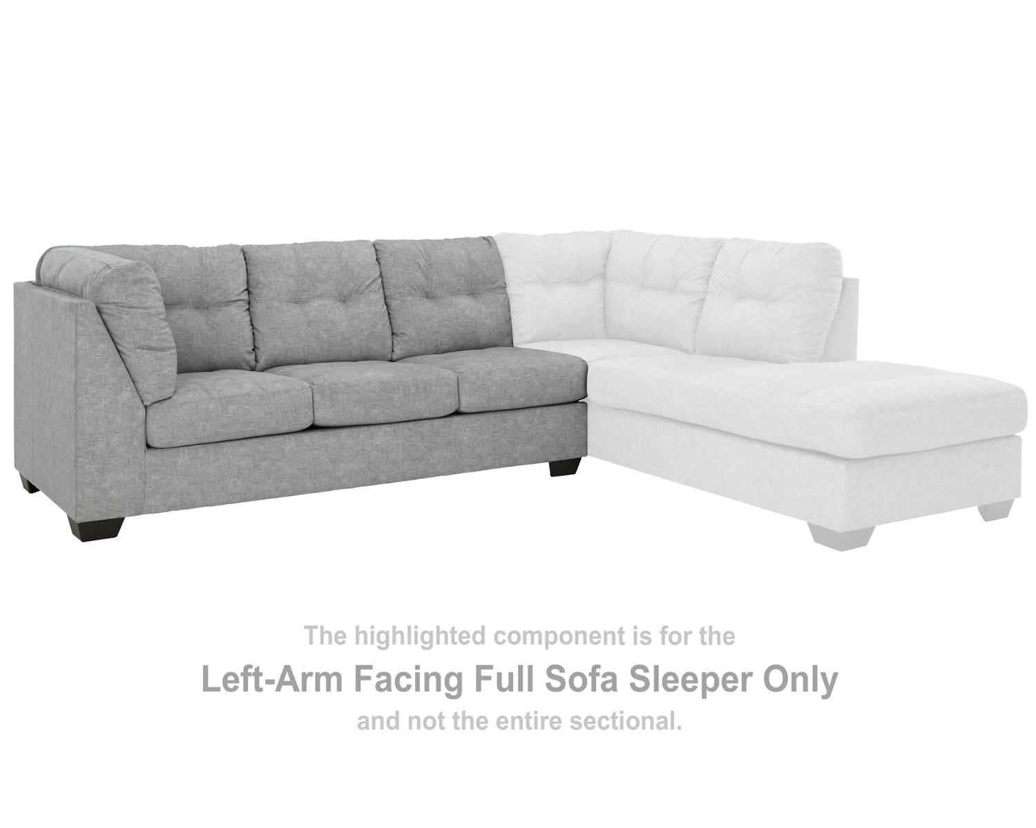 Falkirk Left-Arm Facing Full Sofa Sleeper